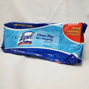Lysol Clean-Flip Wet Mopping Clothes ● Citrus Scent ● Discontinued ● NEW